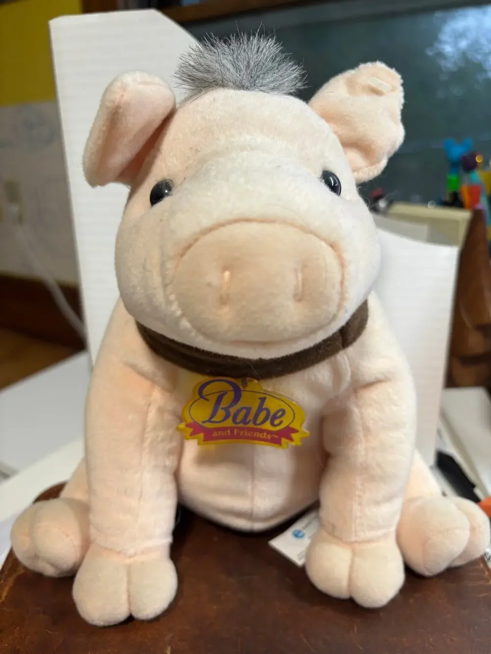Vtg 90s Babe and Friend Pig talking Plush Stuffed Toy